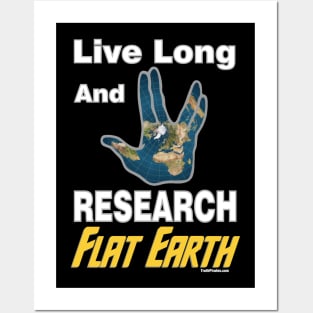 Flat Earth Map Posters and Art